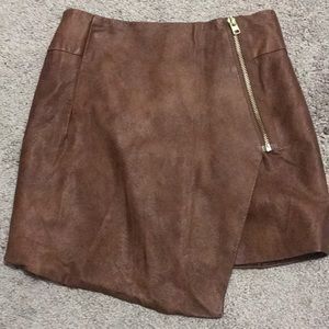 Faux Leather Skirt
